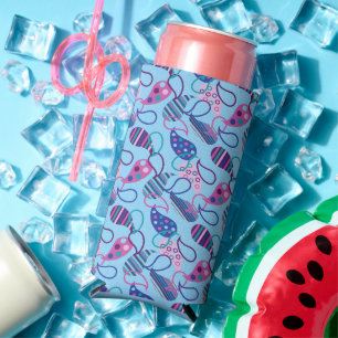Rafraîchisseur Pour Canette Slim Blue Paisley