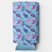 Rafraîchisseur Pour Canette Slim Blue Paisley (Verso)