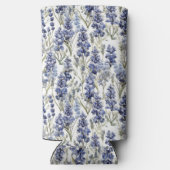 Rafraîchisseur Pour Canette Slim Bluebonnets Fleurs Bleu Aquarelle Fleurs sauvages (Verso)