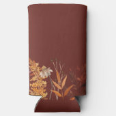 Rafraîchisseur Pour Canette Slim Boho Rustic Terracotta Floral Mariage de automne d (Verso)