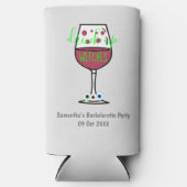 Rafraîchisseur Pour Canette Slim Boire des sorcières Halloween Bachelorette (Recto)