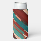 Rafraîchisseur Pour Canette Slim Bois et turquoise (Seltzer Verso)