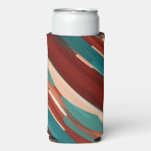 Rafraîchisseur Pour Canette Slim Bois et turquoise (Seltzer Recto)