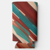 Rafraîchisseur Pour Canette Slim Bois et turquoise (Verso)