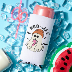Rafraîchisseur Pour Canette Slim Boo-Jee fantôme drôle inspiré de tumbler Halloween