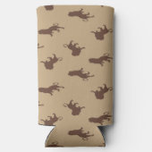 Rafraîchisseur Pour Canette Slim Brown silhouette de lion (Verso)