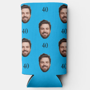 Rafraîchisseur Pour Canette Slim Cadeau de fête personnalisé 40e anniversaire enter