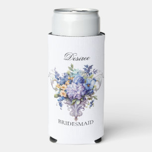 Rafraîchisseur Pour Canette Slim Cadeau de Proposition Demoiselle d'Honneur Fleurs