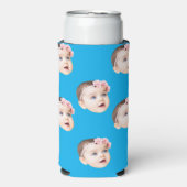 Rafraîchisseur Pour Canette Slim cadeaux photo personnalisés anniversaire drôle cél (Seltzer Recto)