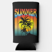 RAFRAÎCHISSEUR  POUR CANETTE SLIM CALME COUCHER DE SOLEIL ÉTÉ (Verso)