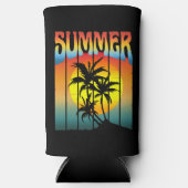 RAFRAÎCHISSEUR  POUR CANETTE SLIM CALME COUCHER DE SOLEIL ÉTÉ (Recto)