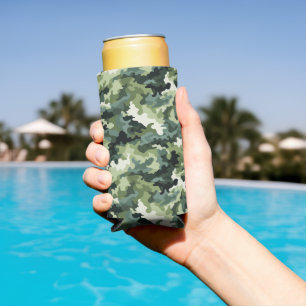 Rafraîchisseur Pour Canette Slim Camo Vert Pâte