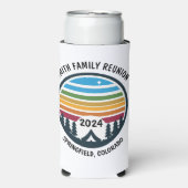 Rafraîchisseur Pour Canette Slim Camping personnalisé (Seltzer Recto)