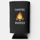 Rafraîchisseur Pour Canette Slim Camping - Whisperer de feu de camp (Recto)