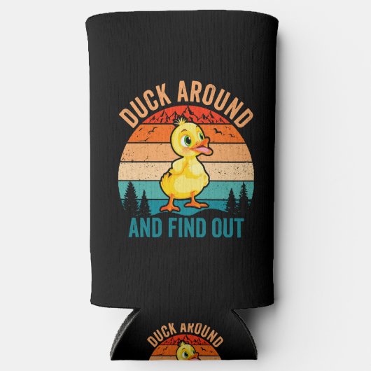 Rafraîchisseur Pour Canette Slim Canard Autour Et Découvrez (Recto)