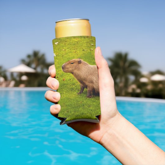 Rafraîchisseur Pour Canette Slim Capybara (Piscine in situ)