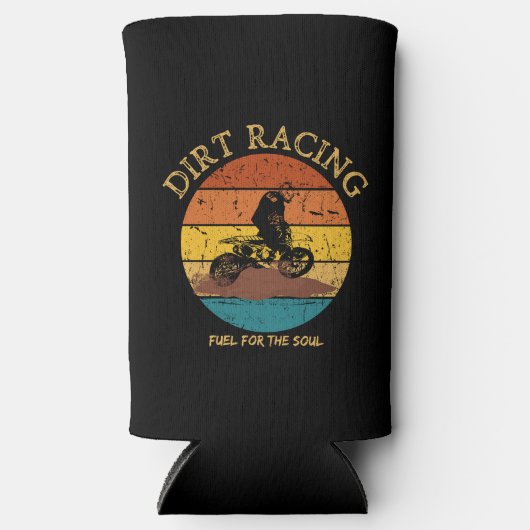 Rafraîchisseur Pour Canette Slim Carburant Dirt Racing Pour Soul Dirt Bike Motocros (Recto)