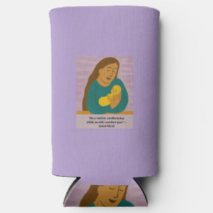 Rafraîchisseur Pour Canette Slim Carte postale Isaiah 66:13 Mère et bébé réconforta