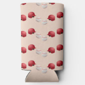 Rafraîchisseur Pour Canette Slim Casque et balles de baseball sur (Verso)