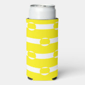 Rafraîchisseur Pour Canette Slim Cercle jaune et blanc (Seltzer Verso)