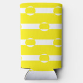 Rafraîchisseur Pour Canette Slim Cercle jaune et blanc (Verso)