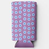 Rafraîchisseur Pour Canette Slim Cercles Bleus (Recto)
