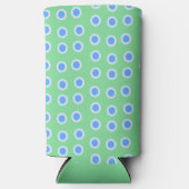 Rafraîchisseur Pour Canette Slim Cercles bleus (Recto)