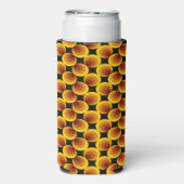 Rafraîchisseur Pour Canette Slim Cercles motif sur noir (Seltzer Verso)