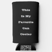 Rafraîchisseur Pour Canette Slim C'Est Mon Seltzer Favori Peut Rafraîchir (Recto)