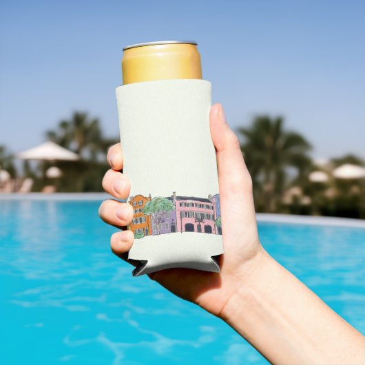 Rafraîchisseur Pour Canette Slim Charleston, SC Mariage Can Cooler (Piscine in situ)
