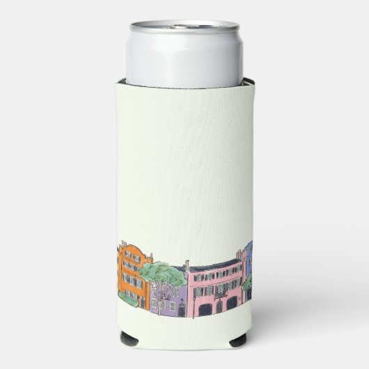Rafraîchisseur Pour Canette Slim Charleston, SC Mariage Can Cooler (Seltzer Recto)