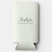 Rafraîchisseur Pour Canette Slim Charleston, SC Mariage Can Cooler (Verso)