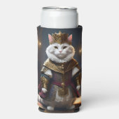 Rafraîchisseur Pour Canette Slim Chat Renaissance Blanche, (Seltzer Recto)