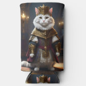 Rafraîchisseur Pour Canette Slim Chat Renaissance Blanche, (Recto)