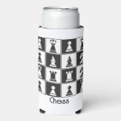 Rafraîchisseur Pour Canette Slim Chess Pièces Design Seltzer Can Cooler (Seltzer Recto)