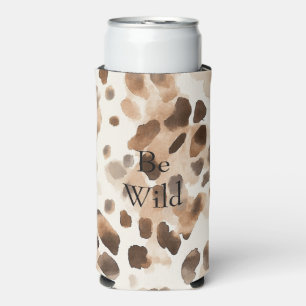 Rafraîchisseur Pour Canette Slim Chic Crème Brown Poster de animal léopard
