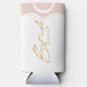 Rafraîchisseur Pour Canette Slim chic mariée mariée or blanc (Recto)