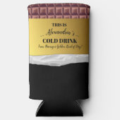 Rafraîchisseur Pour Canette Slim Chocolat de billet d'or personnalisé (Recto)