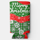Rafraîchisseur Pour Canette Slim Christmas Cooler – White Ornaments & Merry Xtmas (Verso)