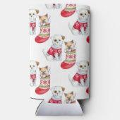 Rafraîchisseur Pour Canette Slim Christmas Dog & Cat (Verso)