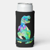 Rafraîchisseur Pour Canette Slim Citation Drôle Papa T Rex (Seltzer Recto)