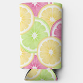 Rafraîchisseur Pour Canette Slim Citrus d'été peut coozie | Seltzer - Bouteille - C (Recto)