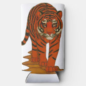 Rafraîchisseur Pour Canette Slim Cloisonne Art Tiger on the Jungle Path (Verso)