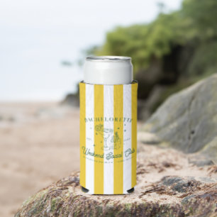 Rafraîchisseur Pour Canette Slim Cocktail Club d'été Enterrement de vie de jeune