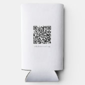 Rafraîchisseur Pour Canette Slim Code QR du logo professionnel (Verso)
