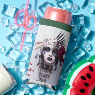 Rafraîchisseur Pour Canette Slim Coiffure indienne gothique Art : Puissance de forc