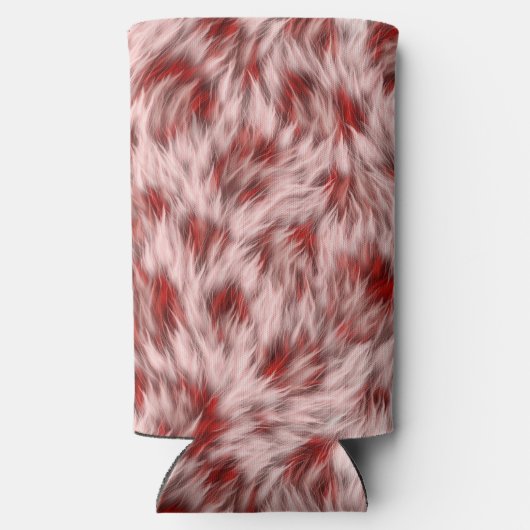 Rafraîchisseur Pour Canette Slim Conception de fourrure texturée Brown-19797 (Verso)