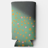 Rafraîchisseur Pour Canette Slim Congés d'automne et Roses (Recto)