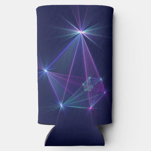 Rafraîchisseur Pour Canette Slim Constellation, Art Fractal Abstrait Imaginaire (Verso)