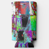 Rafraîchisseur Pour Canette Slim Cooler – Abstract Grid (Recto)